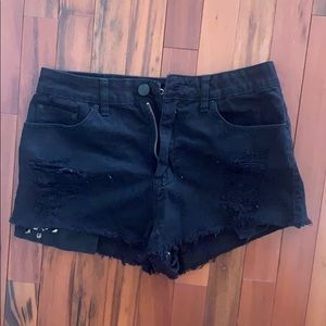 BDG studded jean shorts